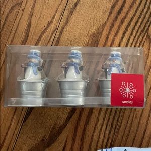 Snowman Candles